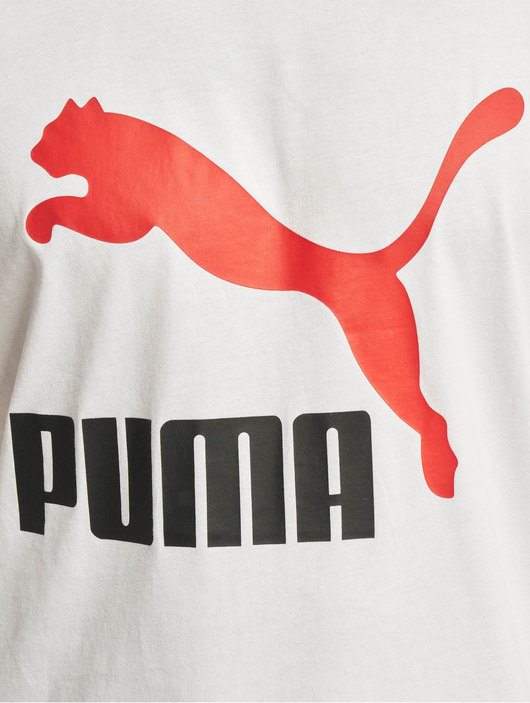 Männer t-shirts Puma Herren T-Shirt Logo Interest in weiß