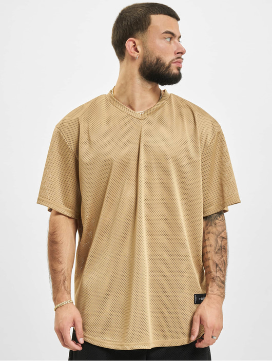 Männer t-shirts Sixth June Herren T-Shirt Mesh in beige
