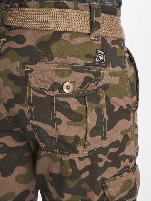 Männer shorts Southpole Herren Shorts Belted Cargo Ripstop in camouflage