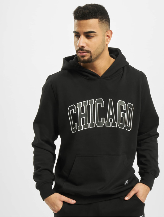 Männer hoodies Starter Herren Hoody Chicago in schwarz