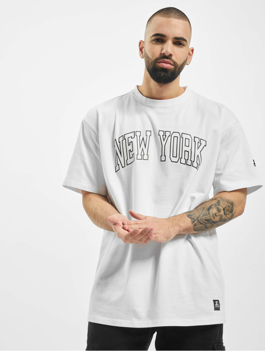 Männer t-shirts Starter Herren T-Shirt New York in weiß
