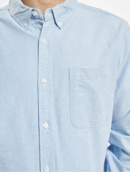 Männer hemden Urban Classics Herren Hemd Basic Oxford in blau