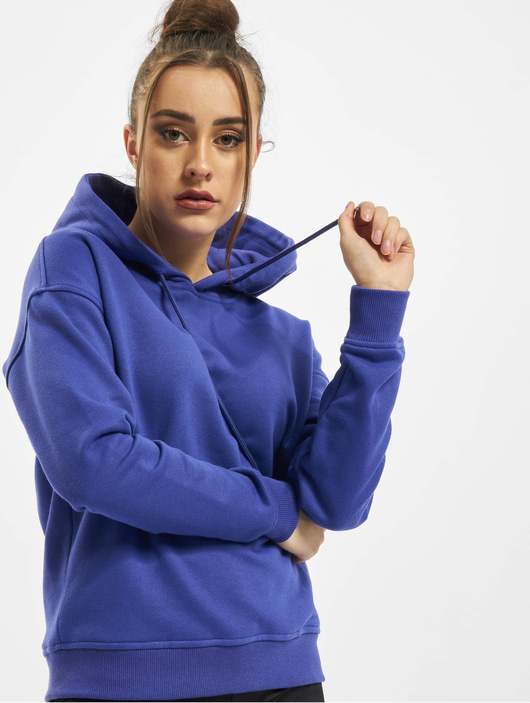 Frauen hoodies Urban Classics Damen Hoody Ladies in blau