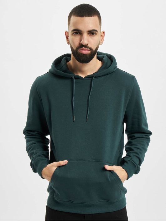 Männer hoodies Urban Classics Herren Hoody Basic in grün