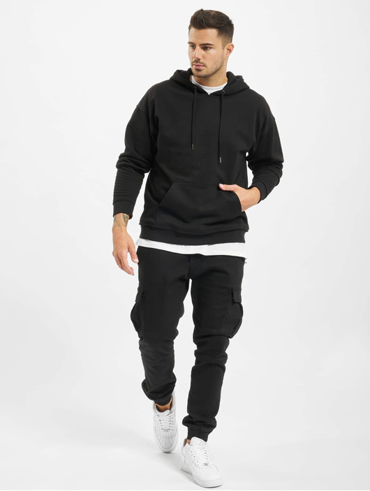 Männer hoodies Urban Classics Herren Hoody Oversized in schwarz