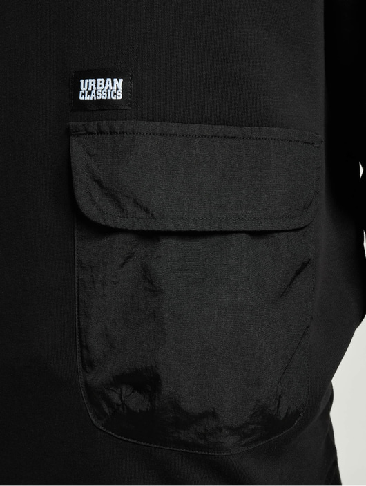 Männer hoodies Urban Classics Herren Hoody Commuter in schwarz