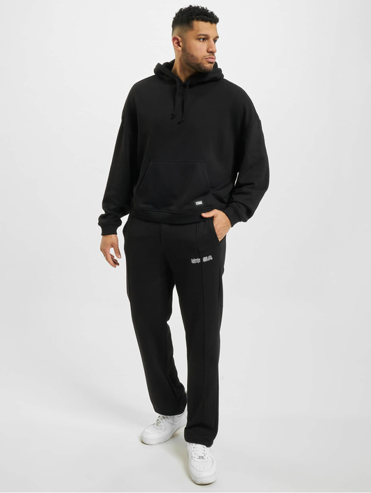 Männer hoodies Urban Classics Herren Hoody 80's in schwarz