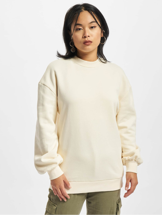 Frauen pullover Urban Classics Damen Pullover Organic Oversized in beige