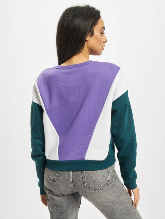 Frauen pullover Urban Classics Damen Pullover Ladies 3-Tone Arrow in violet