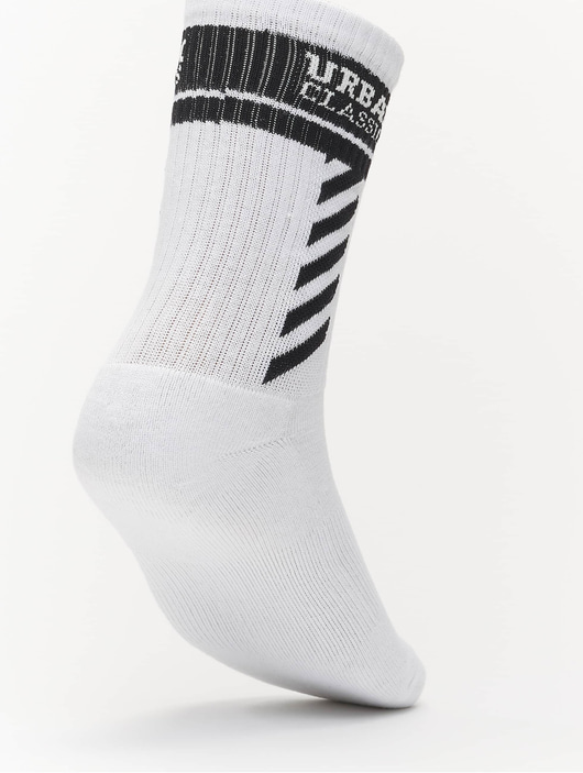 Frauen socken Urban Classics Socken Sporty Logo Socks 3-Pack in weiß