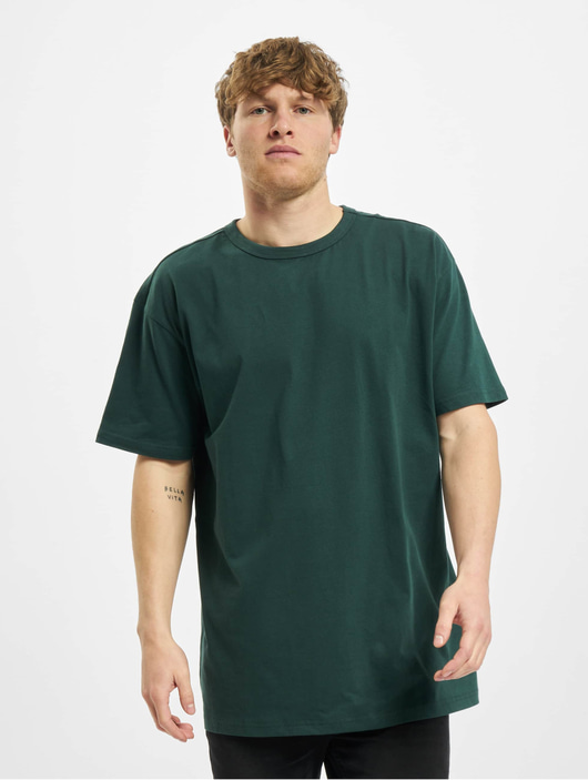 Männer t-shirts Urban Classics Herren T-Shirt Organic Basic Tee in grün