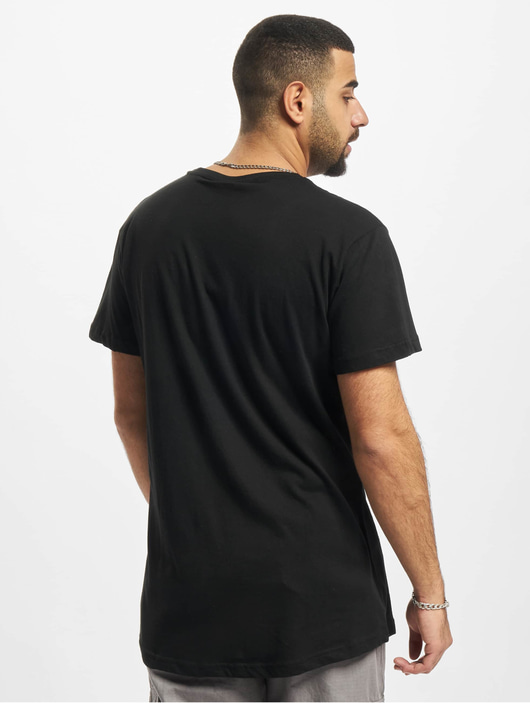 Männer t-shirts Urban Classics Herren T-Shirt Pre-Pack Shaped Long 2-Pack in schwarz