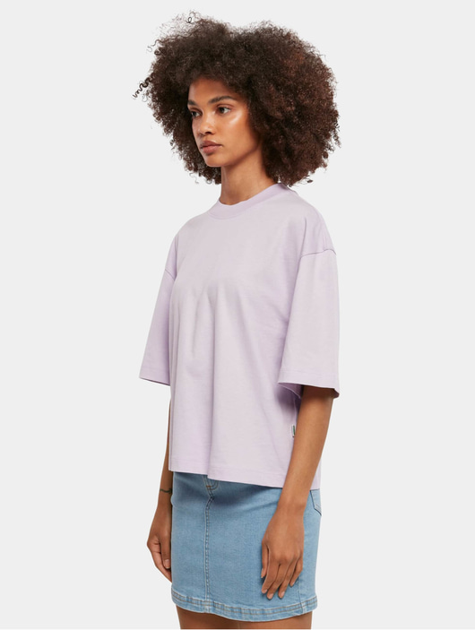 Frauen t-shirts Urban Classics Damen T-Shirt Ladies Organic Oversized in violet
