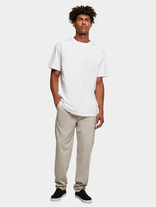 Männer t-shirts Urban Classics Herren T-Shirt Recycled Curved Shoulder in weiß