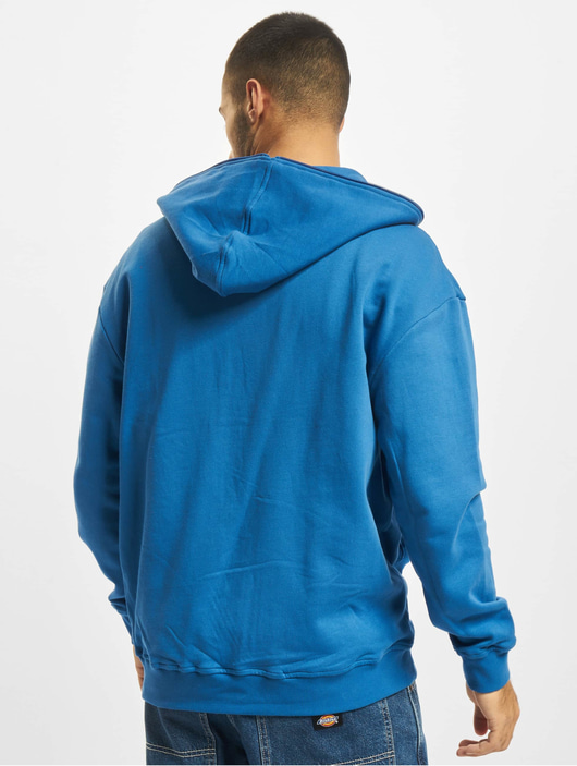 Männer zip-hoodies Urban Classics Herren Zip Hoodie Organic Full in blau