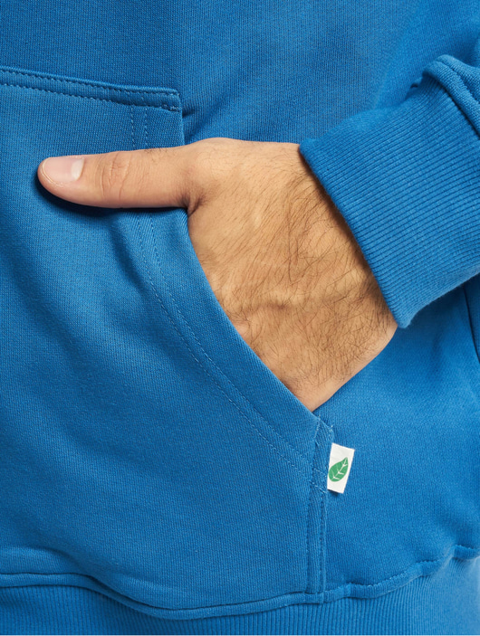 Männer zip-hoodies Urban Classics Herren Zip Hoodie Organic Full in blau