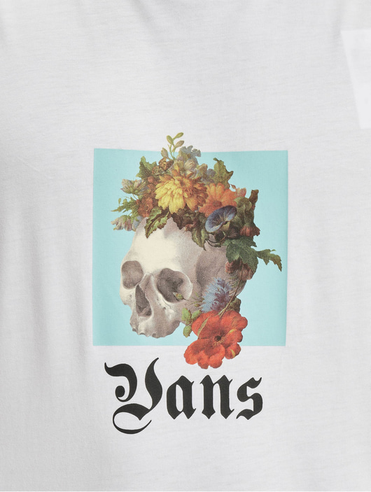 Männer t-shirts Vans Herren T-Shirt Death Blooms in weiß