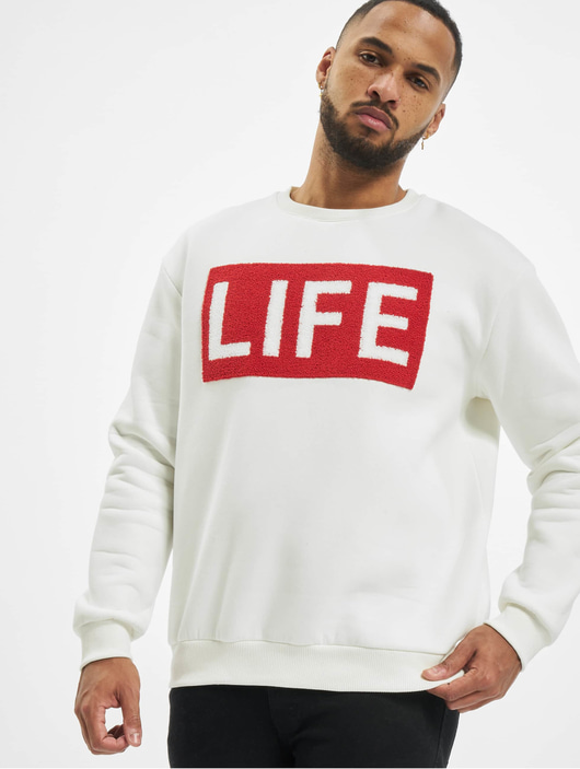 Männer pullover VSCT Clubwear Herren Pullover Life in weiß
