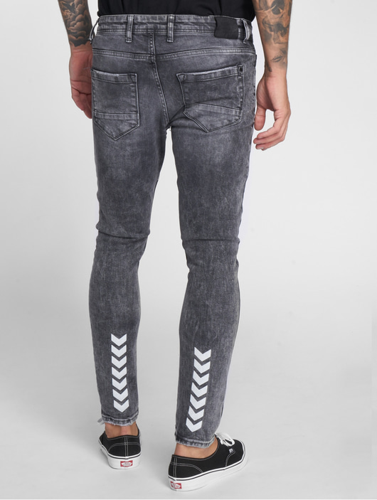 Männer skinny-jeans VSCT Clubwear Herren Skinny Jeans Nick Athletic Musclefit in grau
