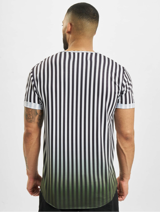 Männer t-shirts VSCT Clubwear Herren T-Shirt Graded Coach Striped Logo in weiß