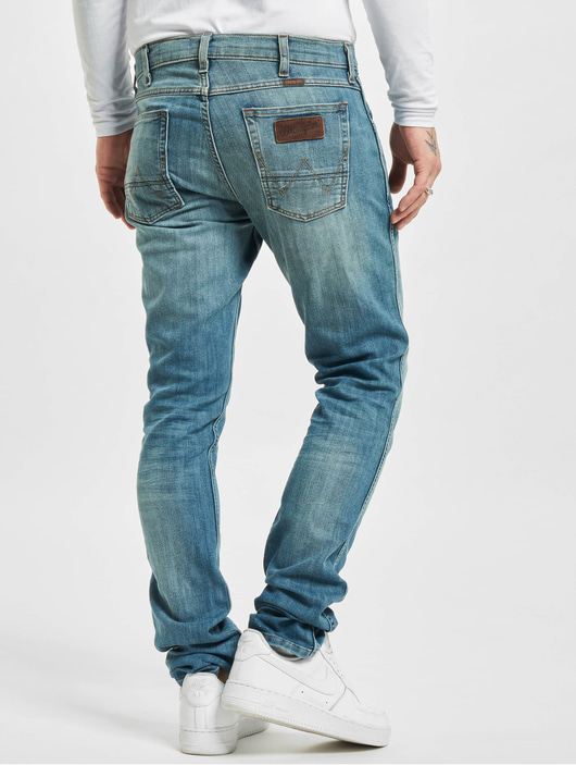 Männer straight-fit-jeans Wrangler Herren Straight Fit Jeans Bostin in blau
