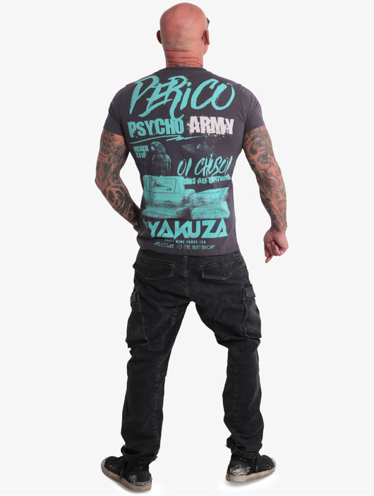 Männer t-shirts Yakuza Herren T-Shirt Perico in grau
