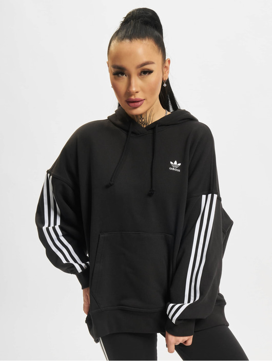 adidas Originals Damen Hoody Adicolor Classics Oversize in schwarz 871396