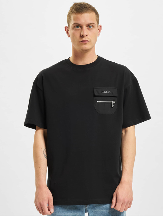 BALR Overwear / T-Shirt Cargo Dropped Shoulder in black 835825