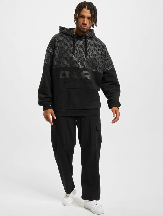 Dangerous DNGRS Overwear / Hoodie Squared Oversized in black 806527