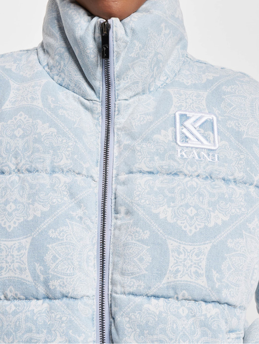 Karl Kani Jacket / Puffer Jacket Og Denim Paisley in blue 1034747