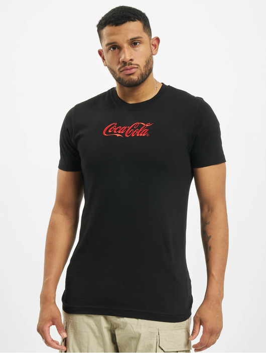 Merchcode Herren T-Shirt Coca Cola Logo Emb in schwarz 778593