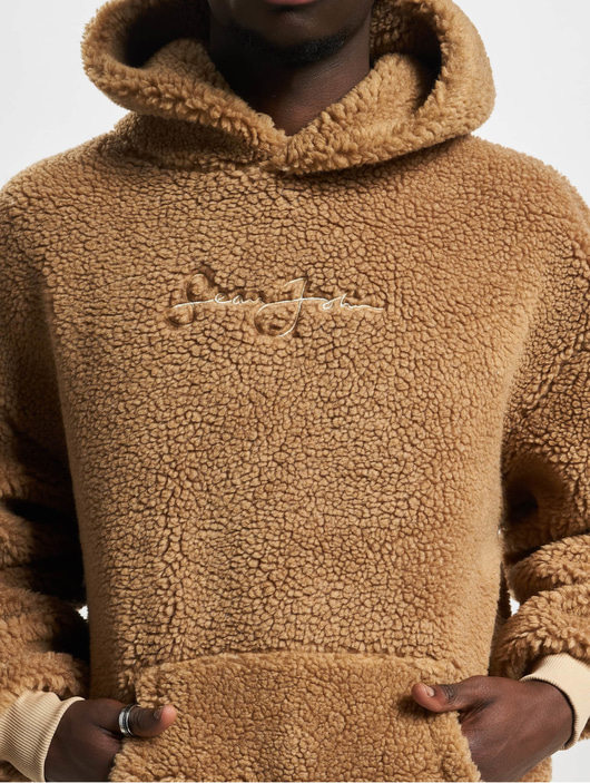 Sean John Herren Hoody Script Logo Teddy in beige 955195