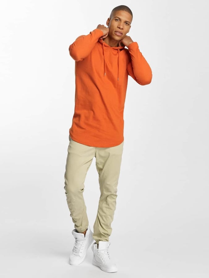 Urban Classics Ropa superiór / Sudadera Long Shaped Terry en naranja 400119