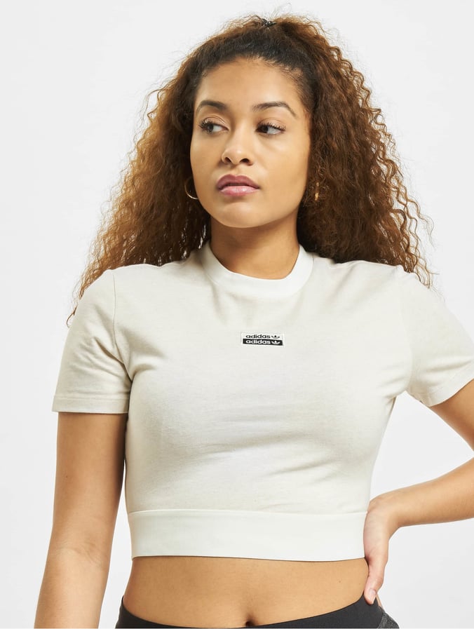 adidas Originals Ropa superiór / Camiseta Cropped en blanco 814106