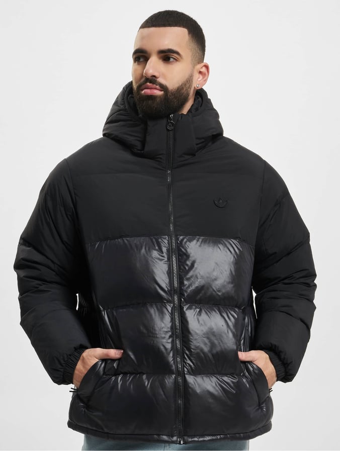 taart zout Jong adidas Originals Herren Puffer Jacket Down Regen in schwarz 929621