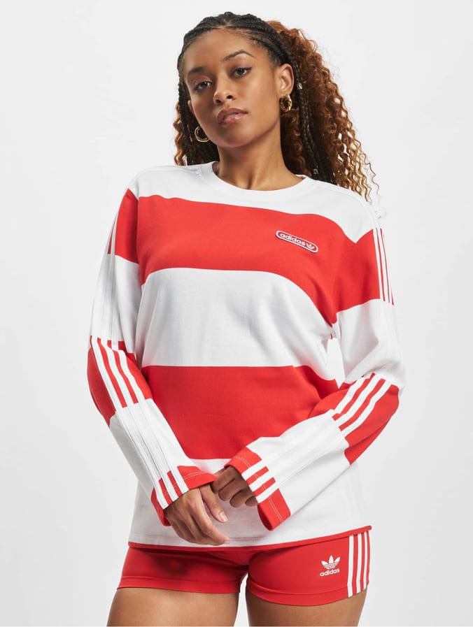 adidas Originals Striped rouge & Pull 905772