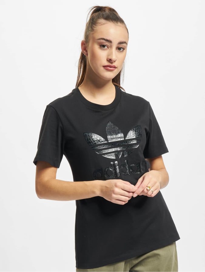 adidas Originals Damen T-Shirt Trefoil 21 schwarz 850169