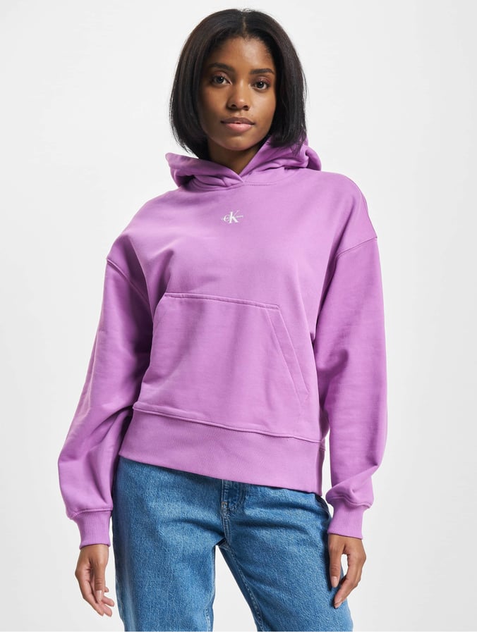 Calvin Klein Overwear / Hoodie Micro Monologo in purple 971081