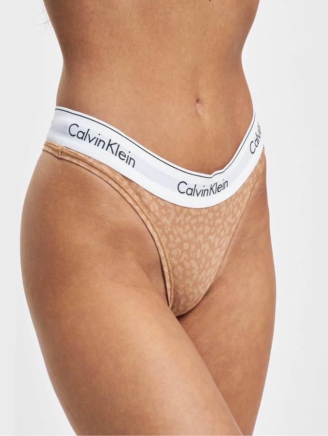Calvin Klein Damen Underwear Tanga Mini Animal in beige 973143