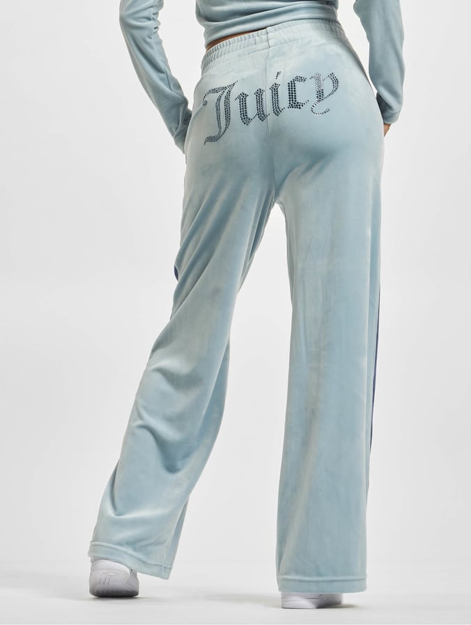 Sympatisere samle Forbedre Juicy Couture Bukser / Joggingbukser Velour Wide Leg i blå 956313