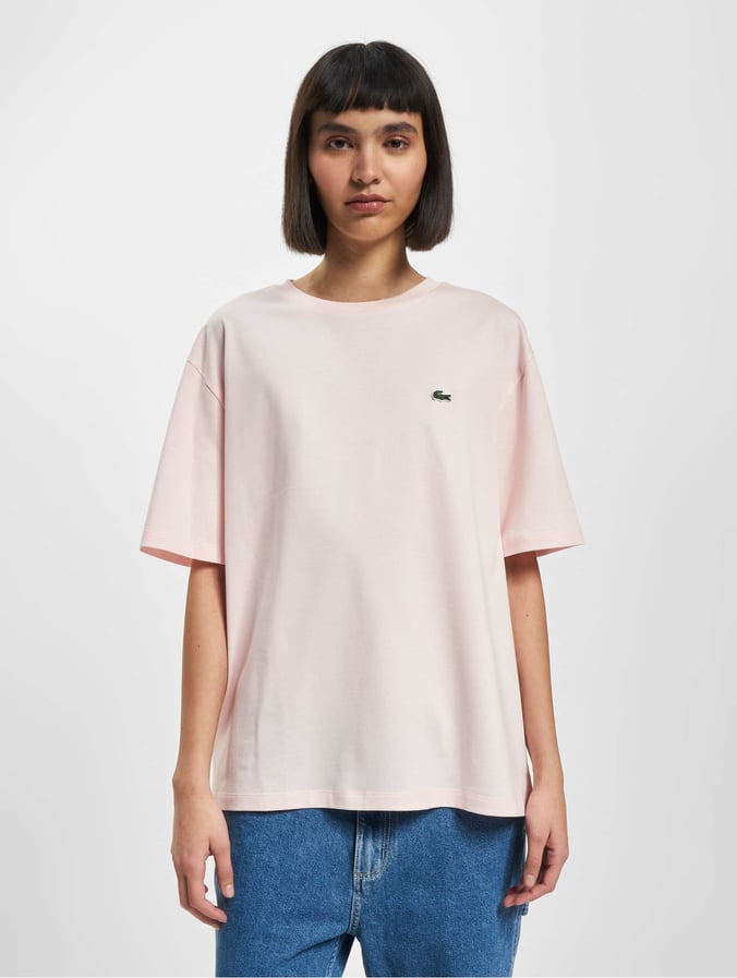 Lacoste T-Shirt Basic in rosa 980445