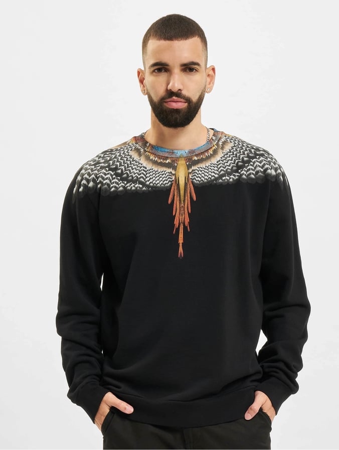 Marcelo Burlon Herren Pullover Grizzly Wings In Schwarz 835454