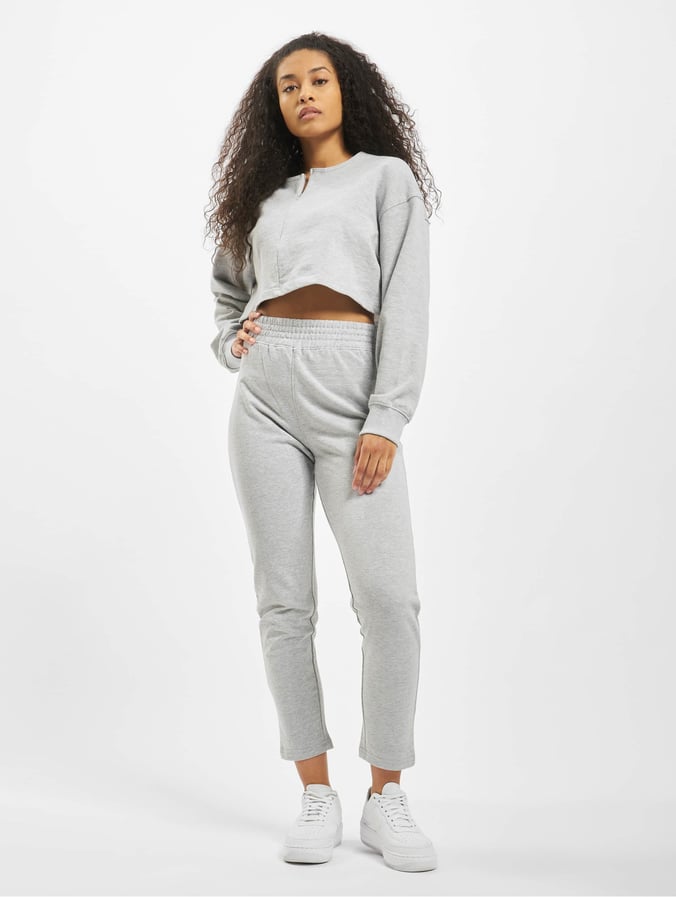 Missguided Damen Anzug Zip Crop In Grau