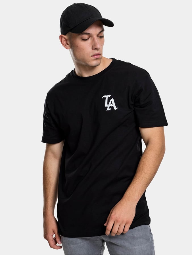 Nebu Draak Aggregaat Mister Tee bovenstuk / t-shirt LA in zwart 292295