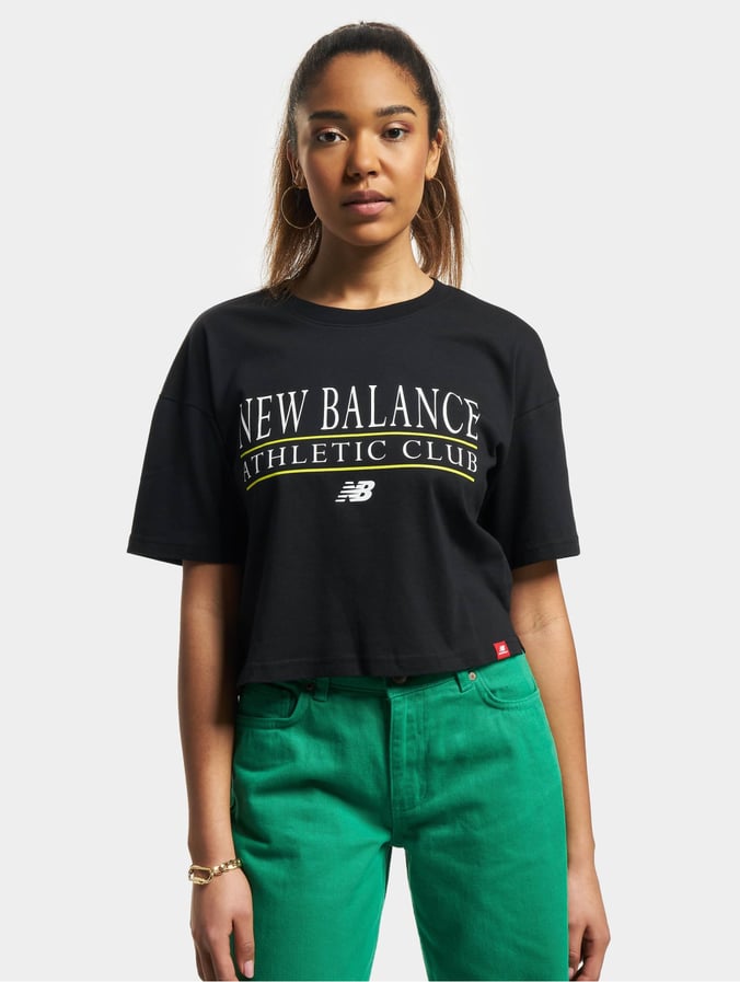 Llamarada viernes Pasivo New Balance Ropa superiór / Camiseta Essentials Athletic Club Boxy en negro  979489