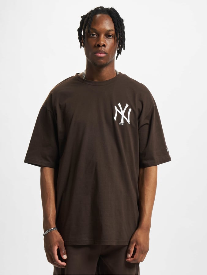 New Era Ropa superiór Camiseta MLB New York League Essentials Oversized marrón 905975