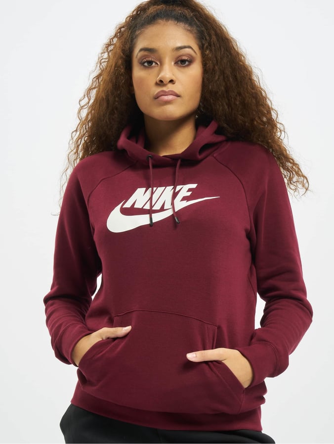 Nike Damen Hoody Essential Hbr In Rot