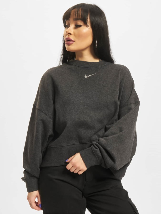 Nike Damen Pullover Essntl Fleece Clctn Re in schwarz 875789