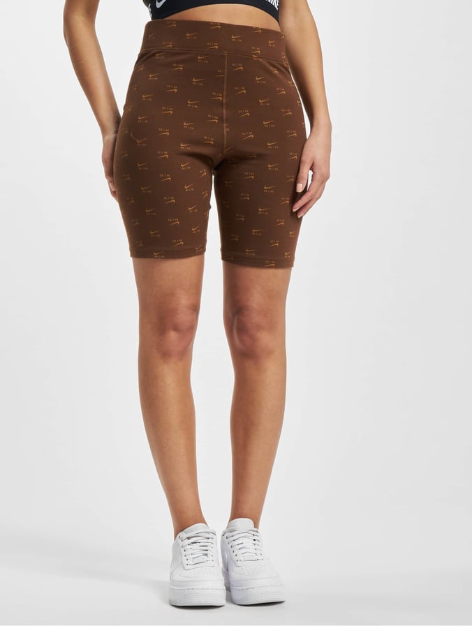 nike brown biker shorts