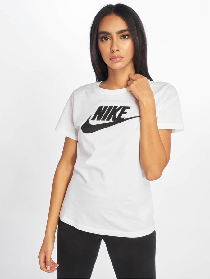 Nike Damen T-Shirt Essential Icon in weiß 666718